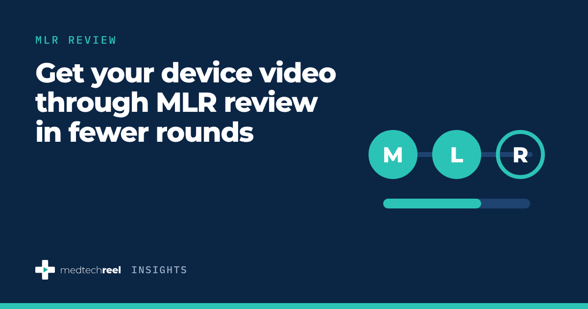 Medical, legal and regulatory review of a medical device video